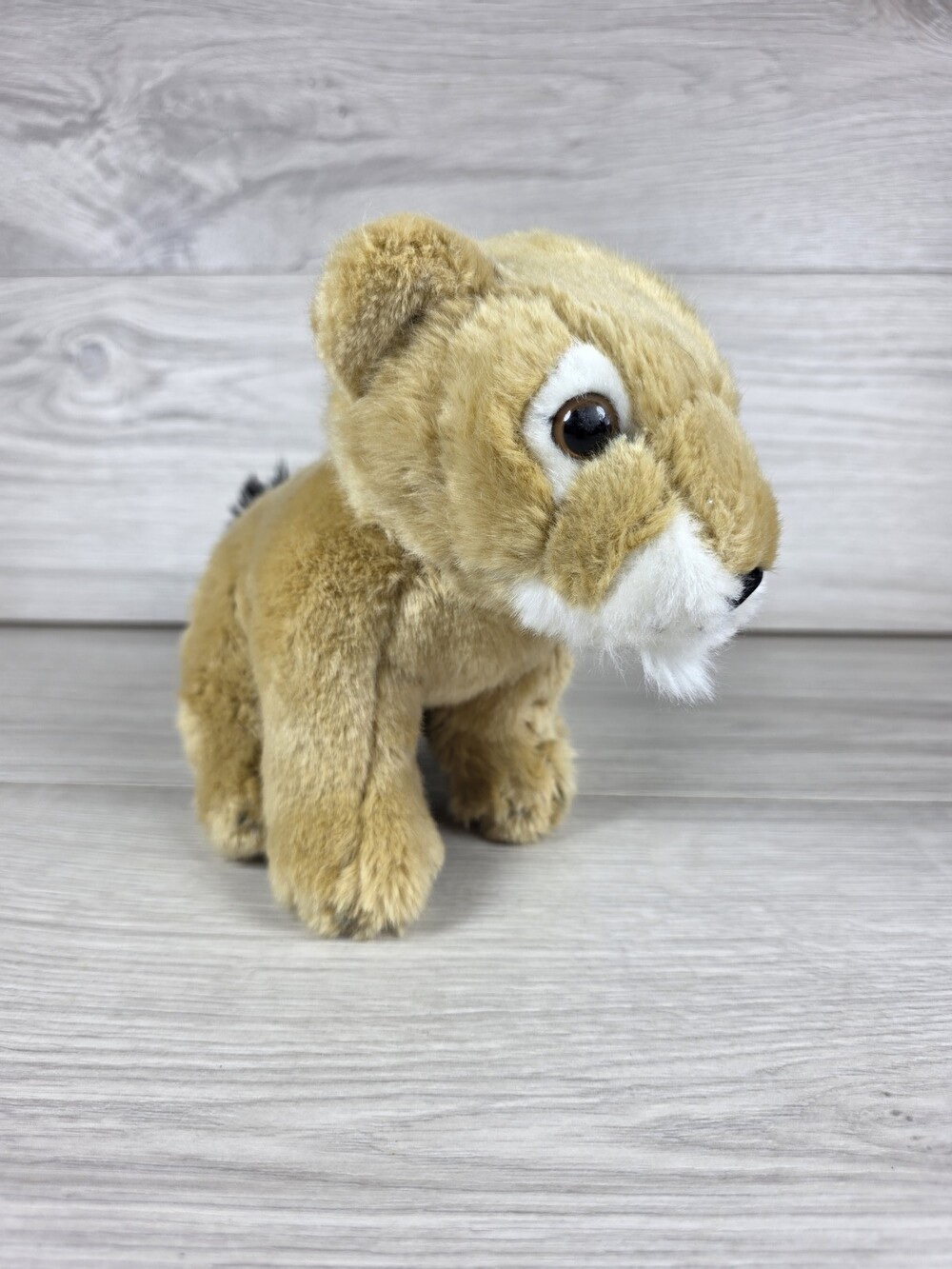 Nature Planet Realistic Plush Lion Cub Stuffed Animal SU38
